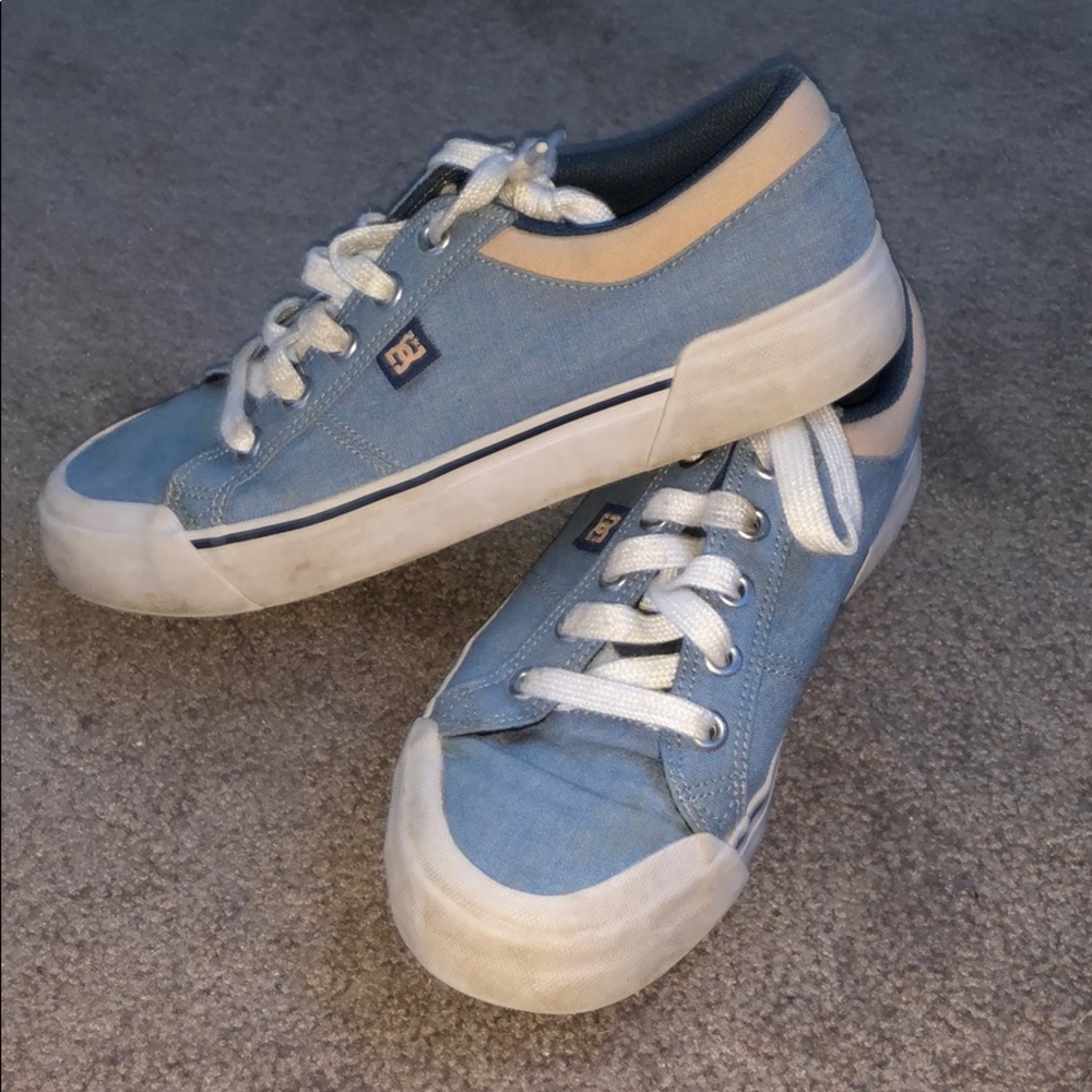 DC blue sneakers, barely used comfortable fit.